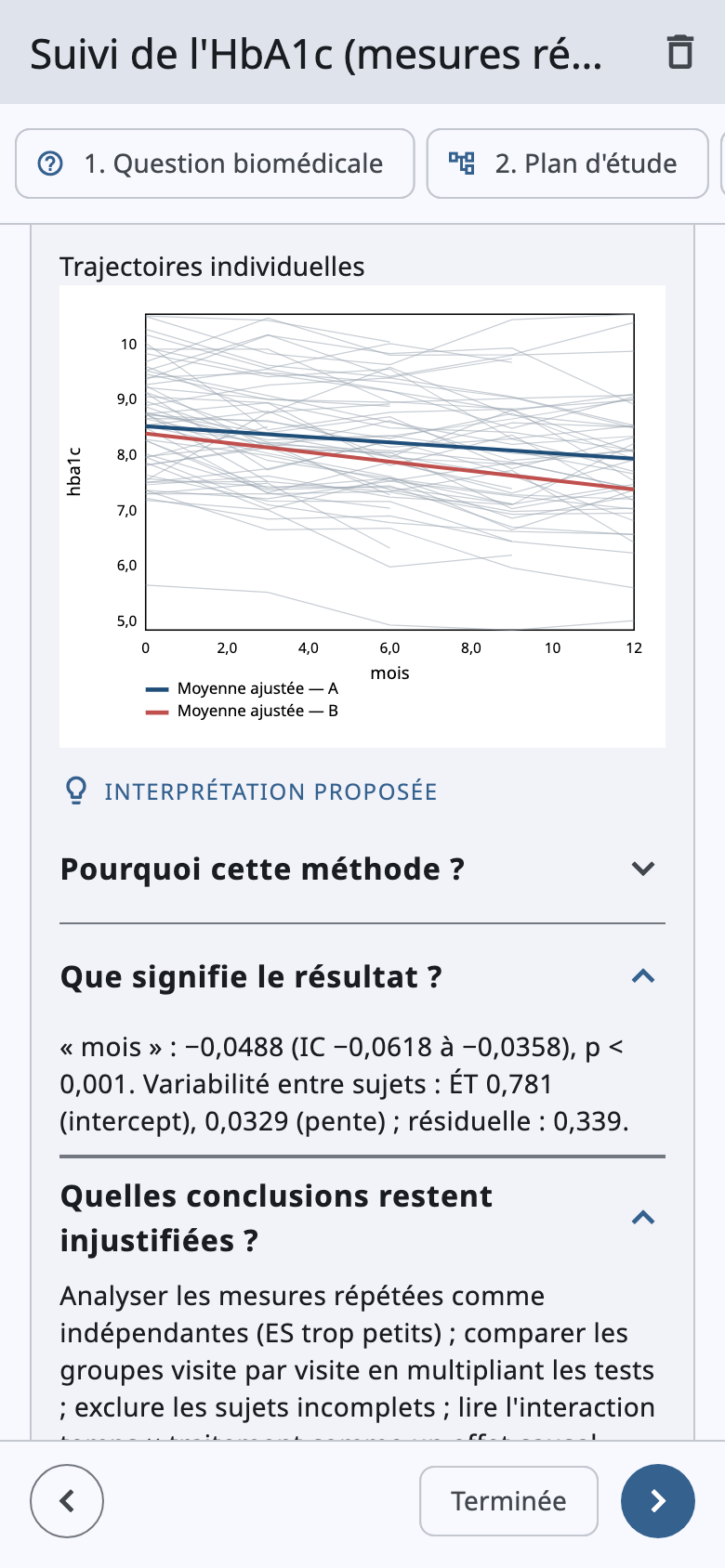 Trajectoires individuelles