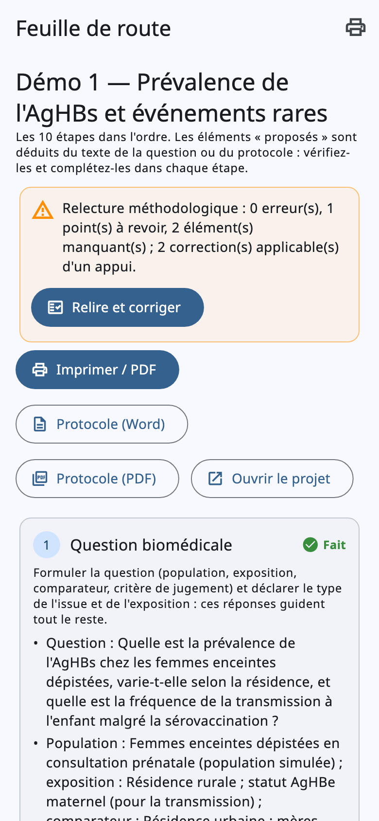 Feuille de route