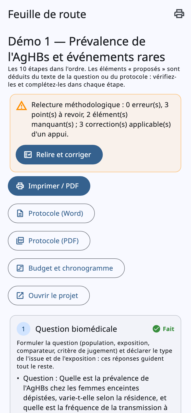 Feuille de route