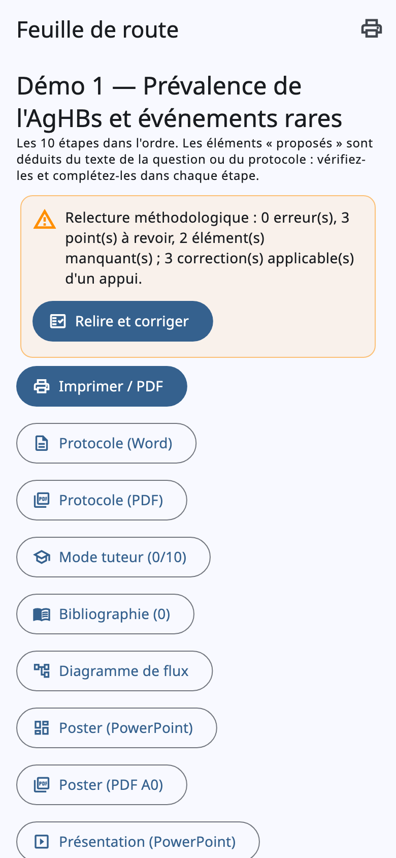 Feuille de route