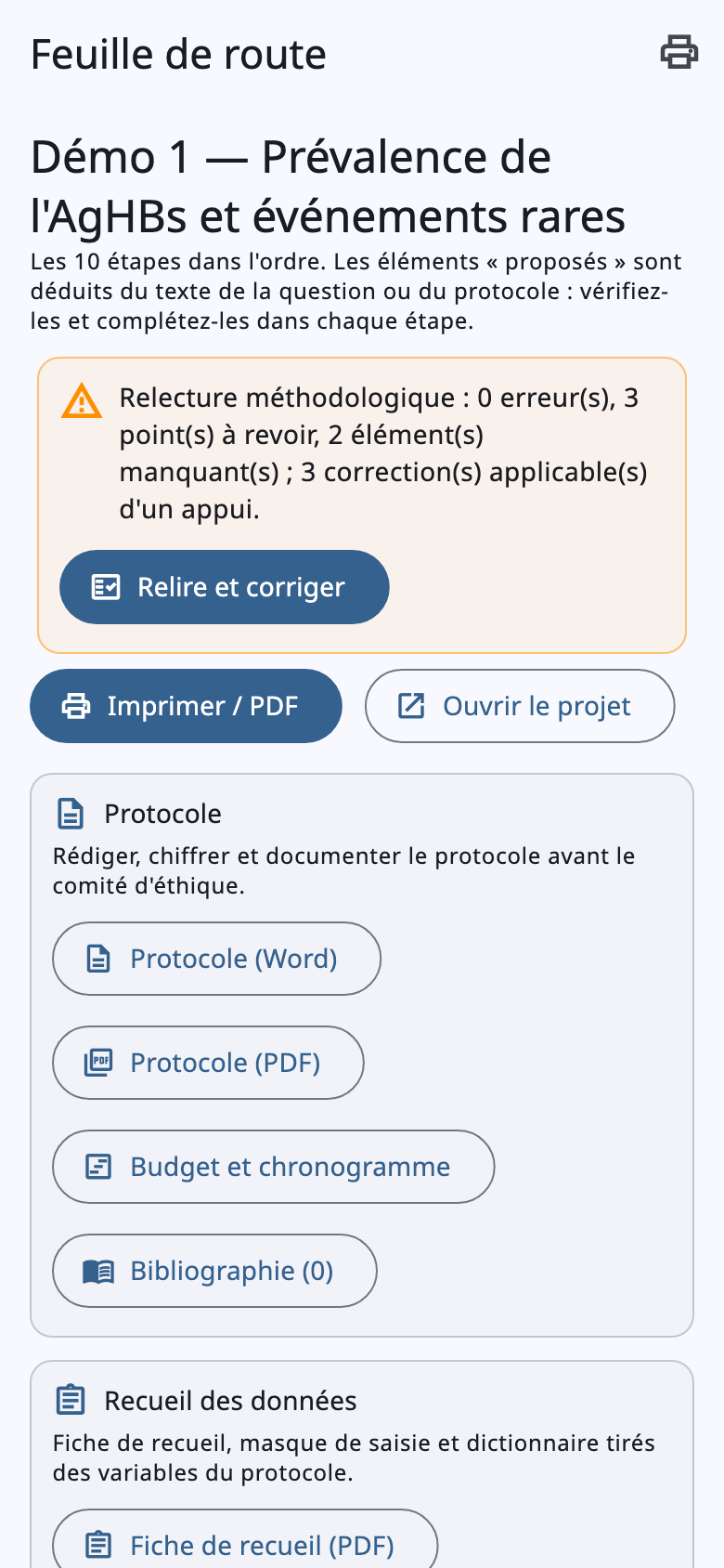 Feuille de route